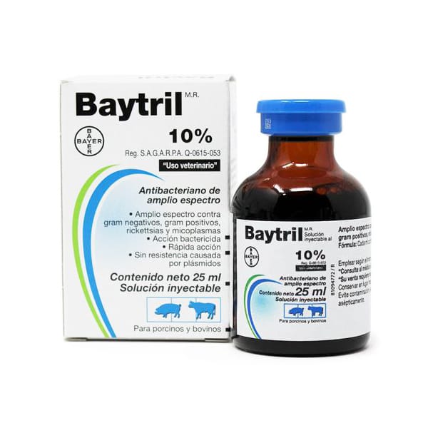 Baytril Inyectable 10%